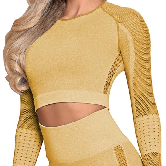 Yellow Workout Set - Picture 3 of 6